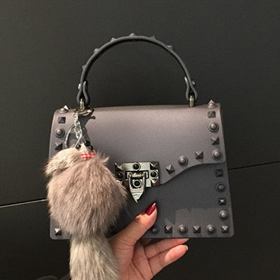 Trendy Handbag With Spikes