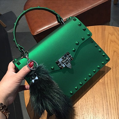 Trendy Handbag With Spikes