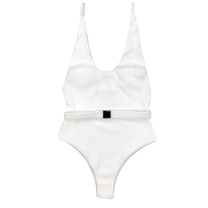 Belted One Piece Swimsuit