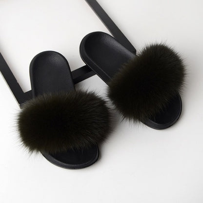 Fur Flip Flops