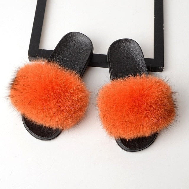 Fur Flip Flops