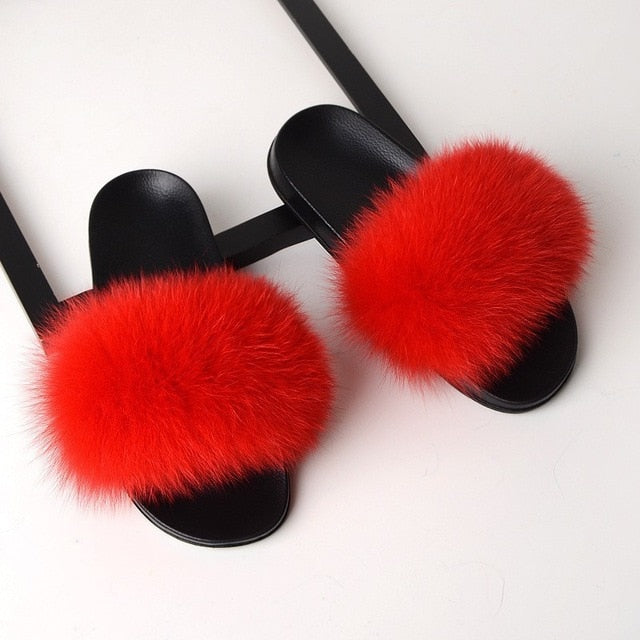 Fur Flip Flops