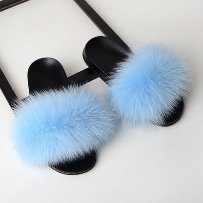 Fur Flip Flops